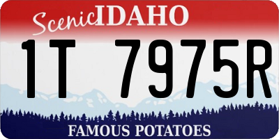 ID license plate 1T7975R
