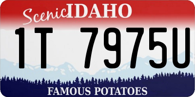 ID license plate 1T7975U