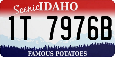 ID license plate 1T7976B