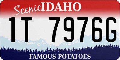 ID license plate 1T7976G