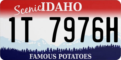 ID license plate 1T7976H