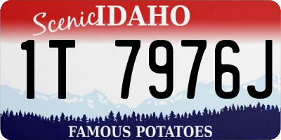 ID license plate 1T7976J