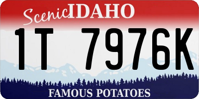 ID license plate 1T7976K