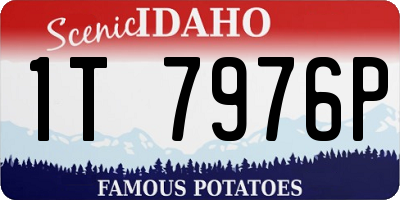 ID license plate 1T7976P