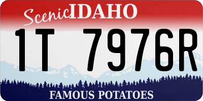 ID license plate 1T7976R