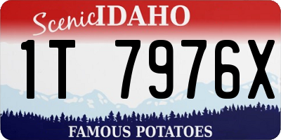 ID license plate 1T7976X