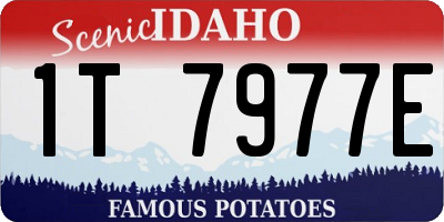 ID license plate 1T7977E