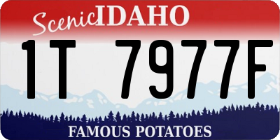 ID license plate 1T7977F