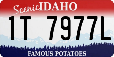 ID license plate 1T7977L