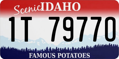 ID license plate 1T7977O