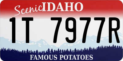 ID license plate 1T7977R