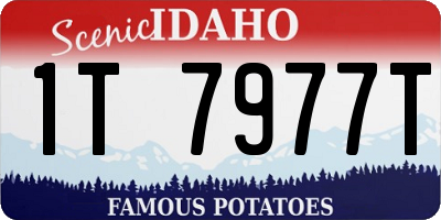 ID license plate 1T7977T