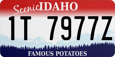 ID license plate 1T7977Z