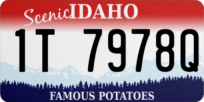 ID license plate 1T7978Q