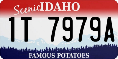 ID license plate 1T7979A