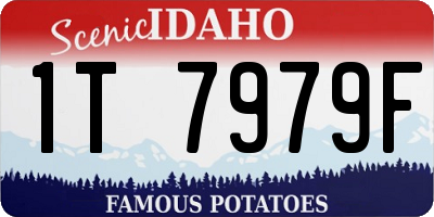 ID license plate 1T7979F