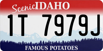 ID license plate 1T7979J