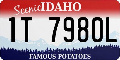 ID license plate 1T7980L