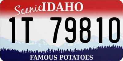ID license plate 1T7981O