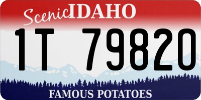 ID license plate 1T7982O