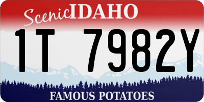 ID license plate 1T7982Y