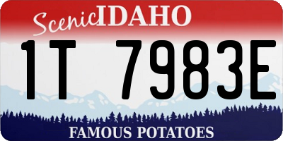 ID license plate 1T7983E