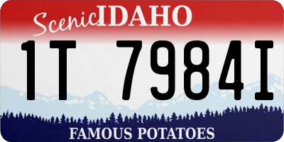 ID license plate 1T7984I