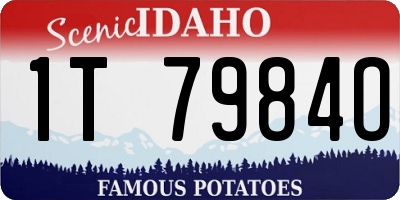 ID license plate 1T7984O