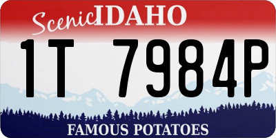 ID license plate 1T7984P