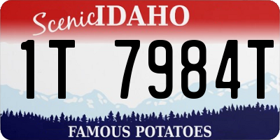 ID license plate 1T7984T