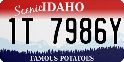 ID license plate 1T7986Y