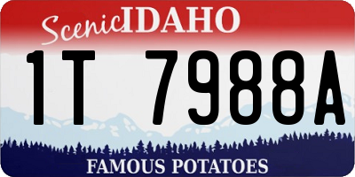ID license plate 1T7988A