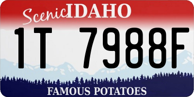 ID license plate 1T7988F