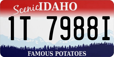 ID license plate 1T7988I