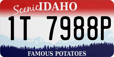 ID license plate 1T7988P
