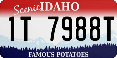 ID license plate 1T7988T