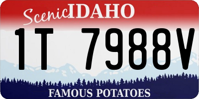 ID license plate 1T7988V