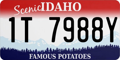 ID license plate 1T7988Y