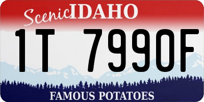 ID license plate 1T7990F
