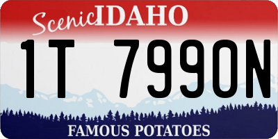 ID license plate 1T7990N