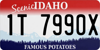 ID license plate 1T7990X