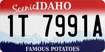 ID license plate 1T7991A