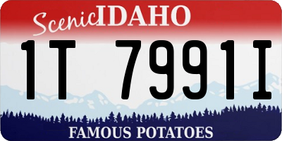 ID license plate 1T7991I