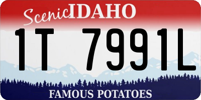 ID license plate 1T7991L