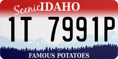 ID license plate 1T7991P