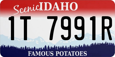 ID license plate 1T7991R