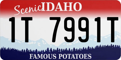 ID license plate 1T7991T