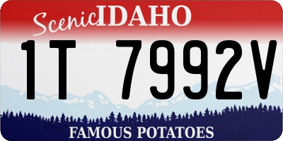 ID license plate 1T7992V