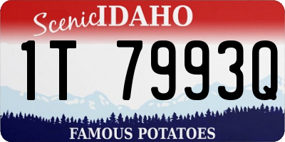 ID license plate 1T7993Q