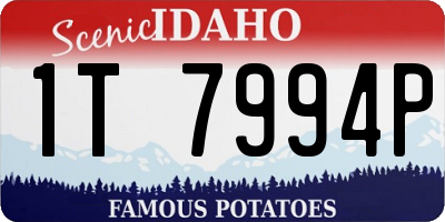 ID license plate 1T7994P